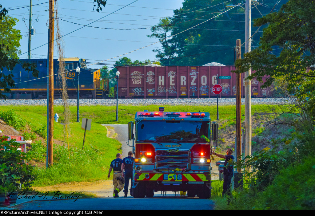 HERZOG Train Passes a Fire Scene